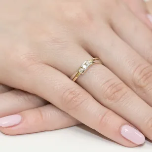 Gold Diamant Ring EY-159 0.12ct | ergold
