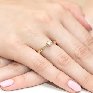 Gold Diamant Ring EY-173 0.15ct | ergold