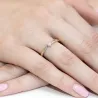 Złoty Pierścionek 585 z diamentem brylant 0,04ct