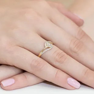 Gold Diamant Ring EY-184 0.17ct | ergold
