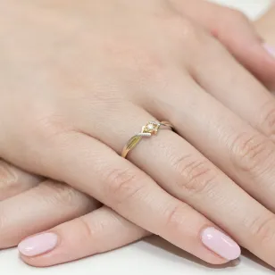 Gold Diamant Ring EY-190 0.04ct | ergold
