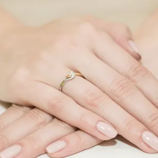 Gold Diamant Ring EY-195 0.04ct | ergold