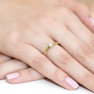 Gold Diamant Ring EY-239 0.20ct | ergold