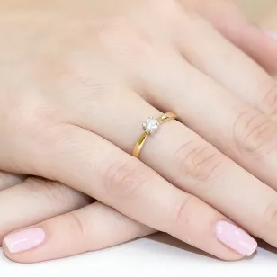 Gold Diamant Ring EY-242 0.20ct | ergold