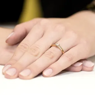 Gold Diamant Ring EY-258 0.19ct | ergold