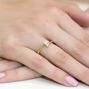 Gold Diamant ring EY-260 0.15ct | ergold