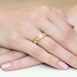 Gold Diamant Ring EY-268 0.07ct | ergold