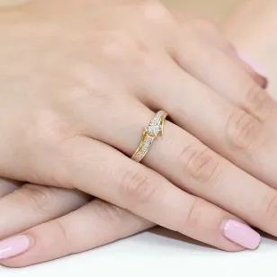 Gold Diamant Ring EY-269 0.10ct | ergold