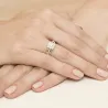 Złoty Pierścionek 585 z diamentem brylant 0,29ct