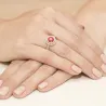 Złoty Pierścionek 585 z diamentem rubin 1,20ct