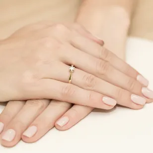 Gold Diamant Ring EY-299 0.12ct | ergold