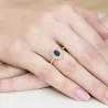 Złoty Pierścionek 585 z diamentem szafir 0,70ct