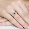 Złoty Pierścionek 585 z diamentem szafir 0,70ct