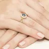 Goldener Diamantring EY-304 Tansanit | ergold
