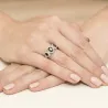 Złoty Pierścionek 585 z diamentem szafir 1,30ct