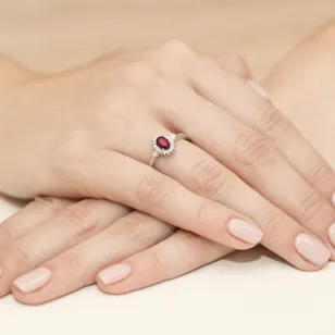 Gold Diamantring EY-312 Rubin | ergold