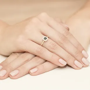 Gold Diamantring EY-315 Saphir | ergold
