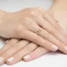 Złoty Pierścionek 585 z diamentem brylant 0,04ct