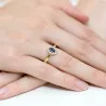 Złoty Pierścionek 585 z diamentem szafir 0,70ct