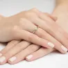 Złoty Pierścionek 585 z diamentem brylant 0,15ct