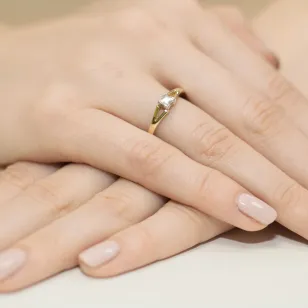 Gold Diamant Ring EY-350 0.30ct | ergold