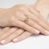 Goldener Diamantring EY-354 Saphir | ergold