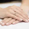 Złoty Pierścionek 585 z diamentem brylant 0,25ct