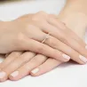 Złoty Pierścionek 585 z diamentem brylant 0,12ct