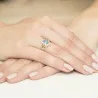 Goldener Diamantring EY-37 Topas | ergold