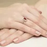 Złoty Pierścionek 585 z diamentem rubin 0,80ct