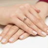 Złoty Pierścionek 585 z diamentem brylant 0,06ct