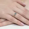 Goldener Diamantring EY-44 Topas | ergold