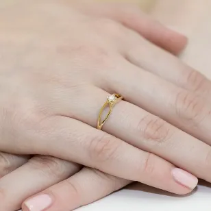 Gold Diamant Ring EY-49 0.10ct | ergold