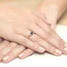 Goldener Diamantring EY-6 Saphir | ergold