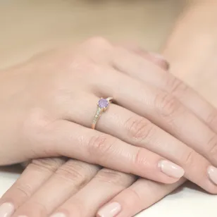 Gold Diamantring EY-66 Amethyst | ergold