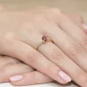 Złoty Pierścionek 585 z diamentem rubin 0,60ct