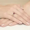 Złoty Pierścionek 585 z diamentem rubin 0,60ct