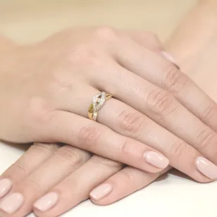Gold Diamant Ring EY-83 0.10ct | ergold
