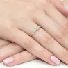 Złoty Pierścionek 585 z diamentem brylant 0,04ct