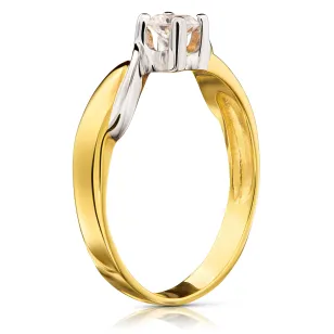 Goldring mit Strass P3.1453 | ergold