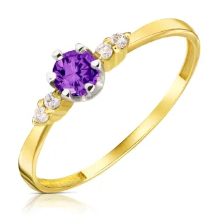 Verlobungsgoldring mit Strasssteinen P3.1556 | ergold
