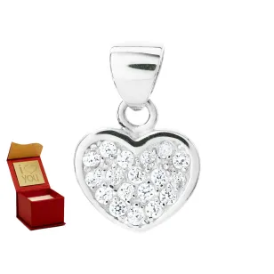 Goldanhänger mit Strass Anhänger HEART W3.2335wP | ergold