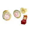OPENWORK GOLD OHRRINGE Pink Zirkonia Test 585 K1.815Psr | ergold