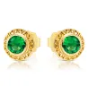 OPENWORK GOLD OHRRINGE Grün Zirkonia K1.815sz | ergold