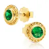 OPENWORK GOLD OHRRINGE Grün Zirkonia K1.815sz | ergold