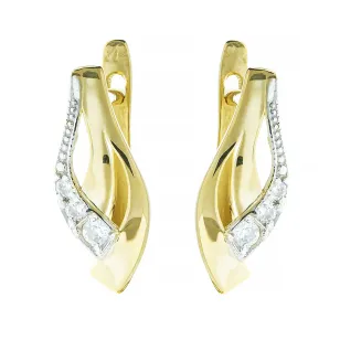 GOLDENE OHRRINGE Zirkone K1.24 | ergold