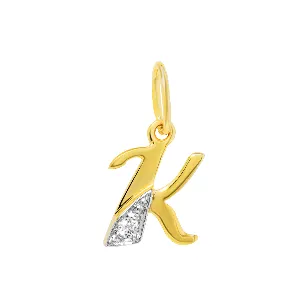 Goldener AnhängerBuchstabe K W2. K| ergold