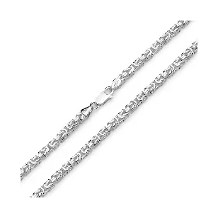 Srebrny łańcuszek BIZANTYJSKI 55 cm