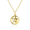 Złota zawieszka ZNAK zodiaku STRZELEC próba 585