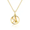 Złota zawieszka ZNAK zodiaku PANNA próba 585